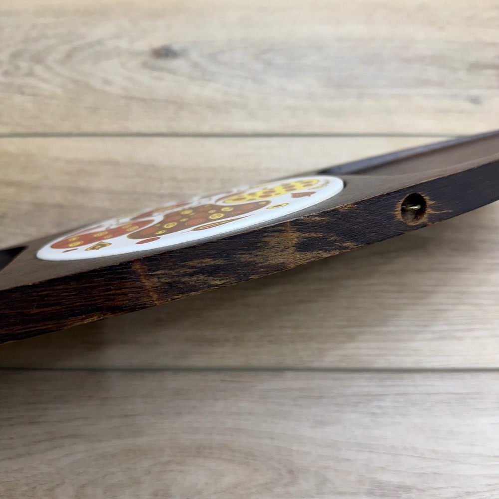 Fred Press Wood Serving Tray Cheese Board Apple Pear Retro Mid Century MCM - Picture 7 of 11